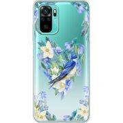 Прозрачный чехол BoxFace Xiaomi Redmi Note 10/ Note 10S Spring Bird