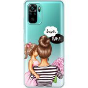 Прозрачный чехол BoxFace Xiaomi Redmi Note 10/ Note 10S Super Mama and Daughter