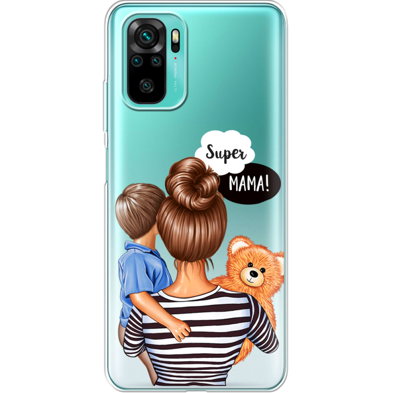 Прозрачный чехол BoxFace Xiaomi Redmi Note 10/ Note 10S Super Mama and Son