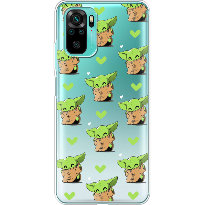 Прозрачный чехол BoxFace Xiaomi Redmi Note 10/ Note 10S Pattern Baby Yoda