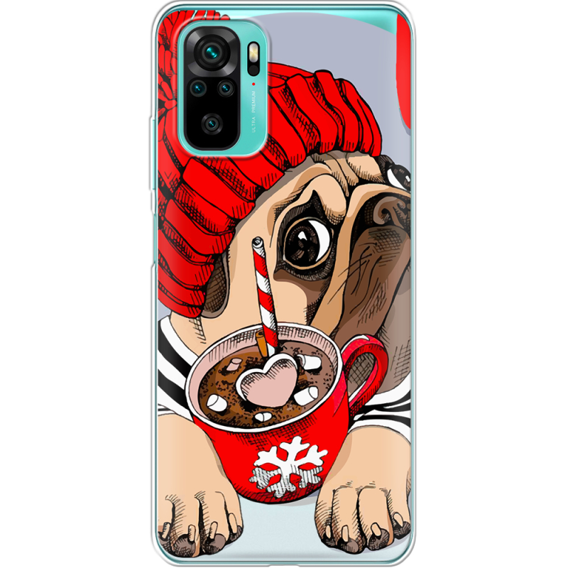 Прозрачный чехол BoxFace Xiaomi Redmi Note 10/ Note 10S Winter Puggy