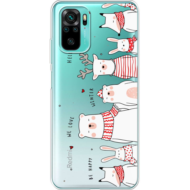 Прозрачный чехол BoxFace Xiaomi Redmi Note 10/ Note 10S The Friendly Beasts