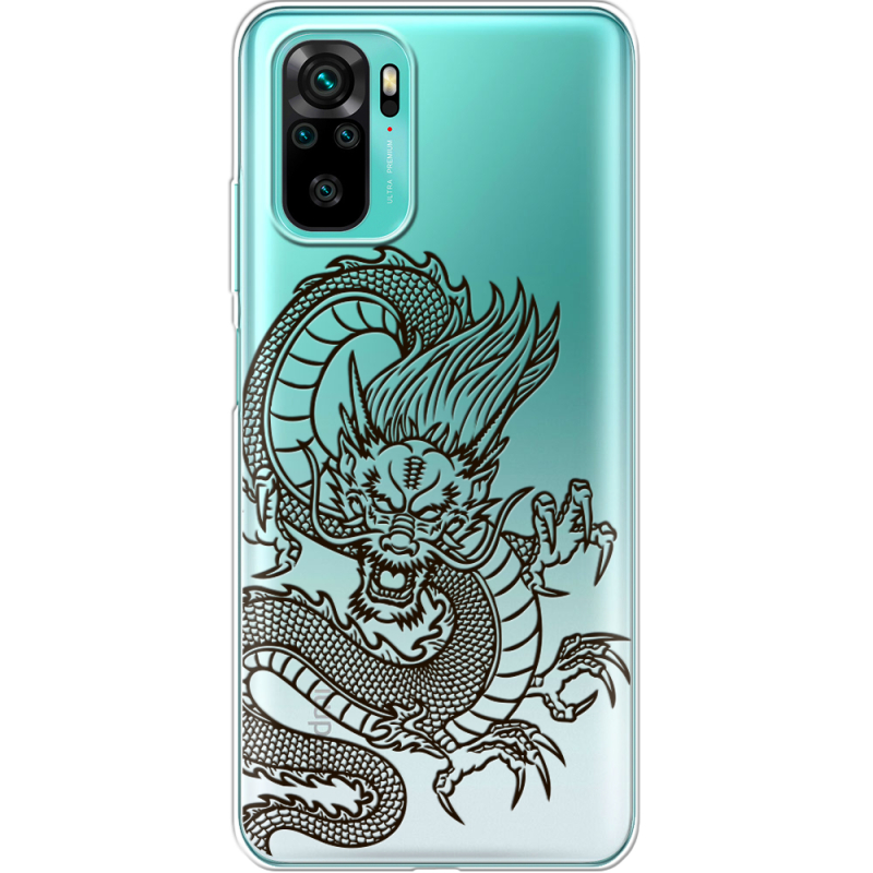 Прозрачный чехол BoxFace Xiaomi Redmi Note 10/ Note 10S Chinese Dragon