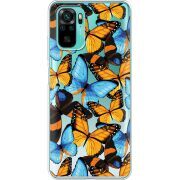 Прозрачный чехол BoxFace Xiaomi Redmi Note 10/ Note 10S Butterfly Morpho