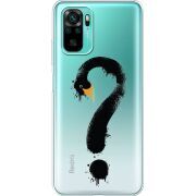 Прозрачный чехол BoxFace Xiaomi Redmi Note 10/ Note 10S Swan question