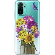 Прозрачный чехол BoxFace Xiaomi Redmi Note 10/ Note 10S My Bouquet