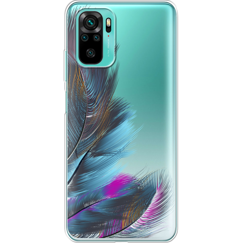 Прозрачный чехол BoxFace Xiaomi Redmi Note 10/ Note 10S Feathers