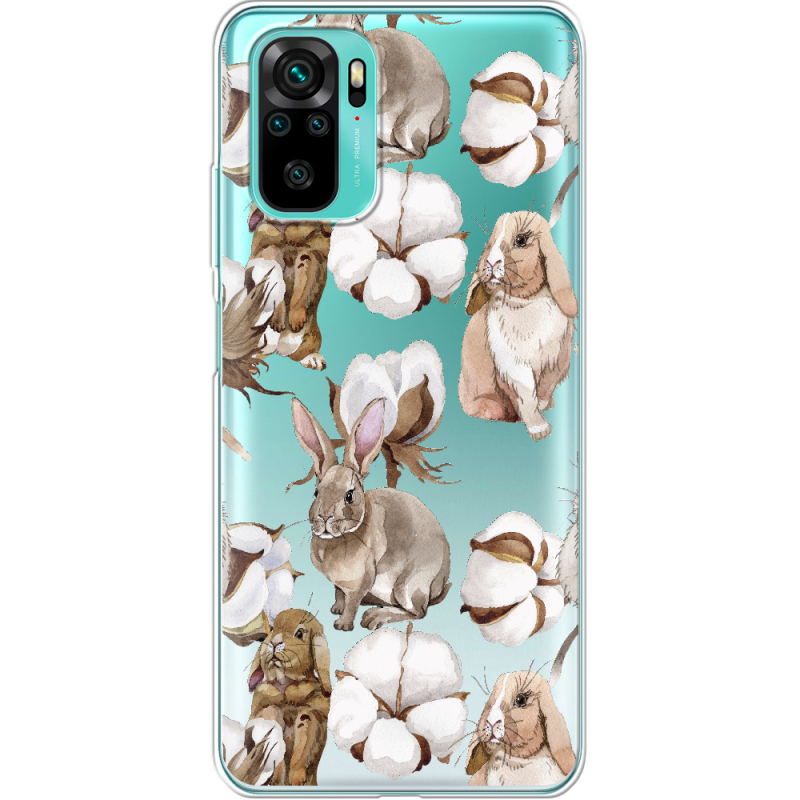 Прозрачный чехол BoxFace Xiaomi Redmi Note 10/ Note 10S Cotton and Rabbits