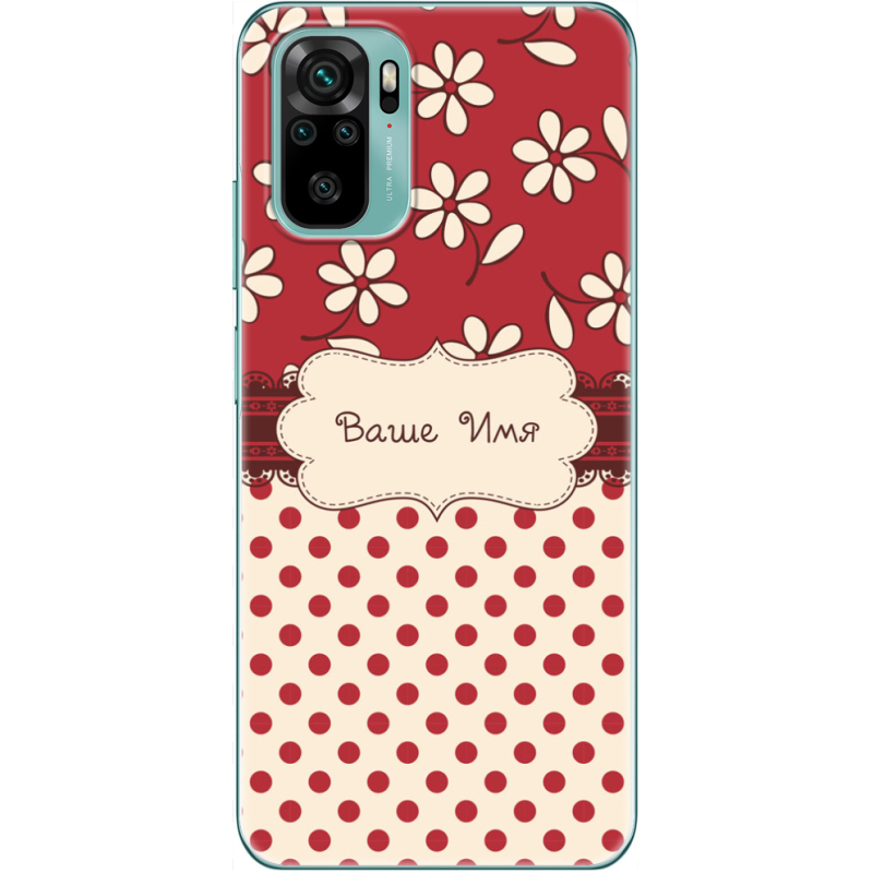 Чехол BoxFace Xiaomi Redmi Note 10/ Note 10S Именной Polka Dots