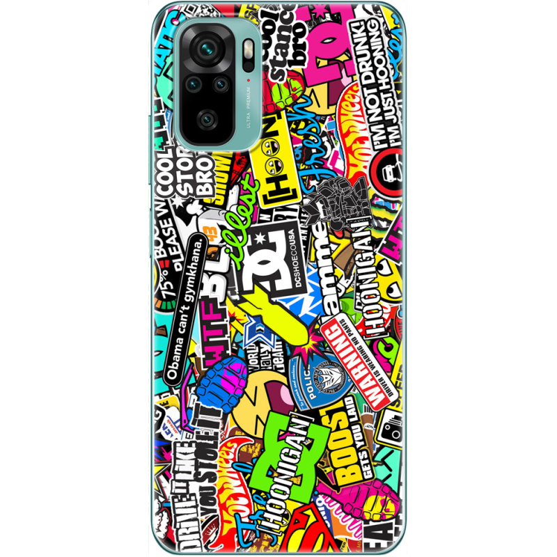 Чехол BoxFace Xiaomi Redmi Note 10/ Note 10S Multicolored Inscriptions