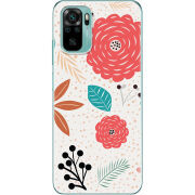 Чехол BoxFace Xiaomi Redmi Note 10/ Note 10S Line Flowers