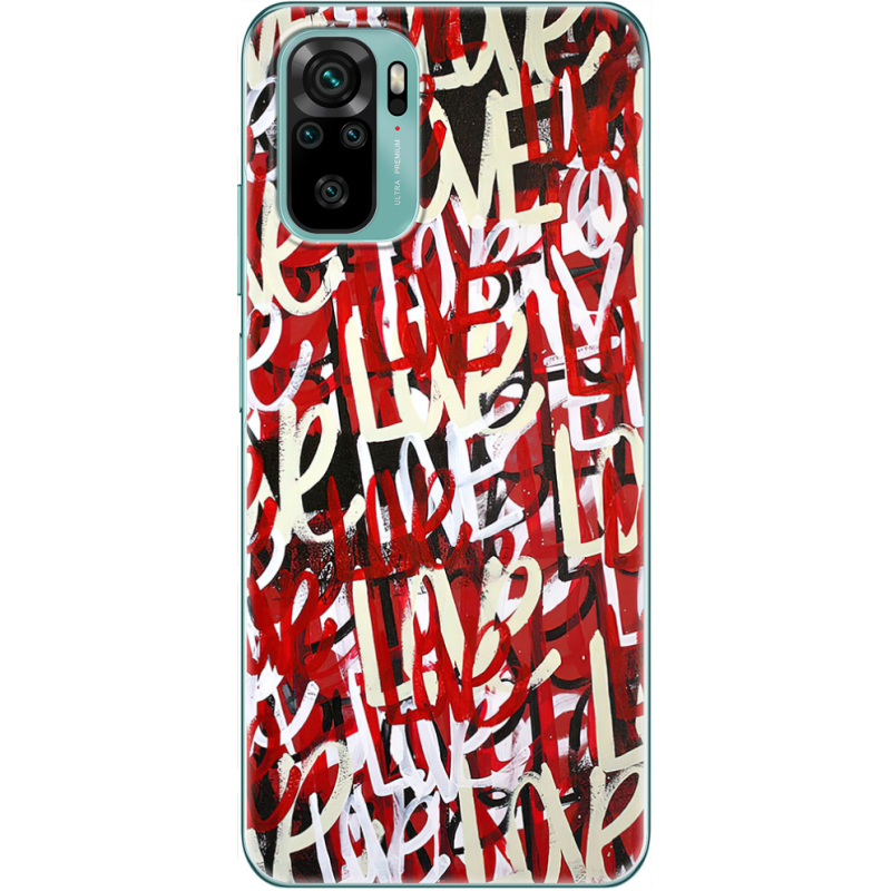 Чехол BoxFace Xiaomi Redmi Note 10/ Note 10S Love Graffiti