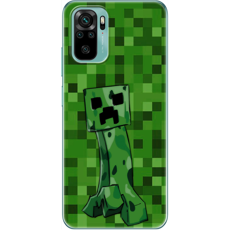 Чехол BoxFace Xiaomi Redmi Note 10/ Note 10S Minecraft Creeper