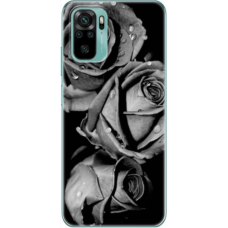 Чехол BoxFace Xiaomi Redmi Note 10/ Note 10S Black and White Roses