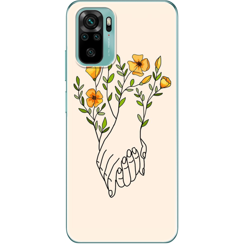 Чехол BoxFace Xiaomi Redmi Note 10/ Note 10S Flower Hands