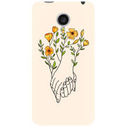 Чехол Uprint Meizu MX4 Flower Hands