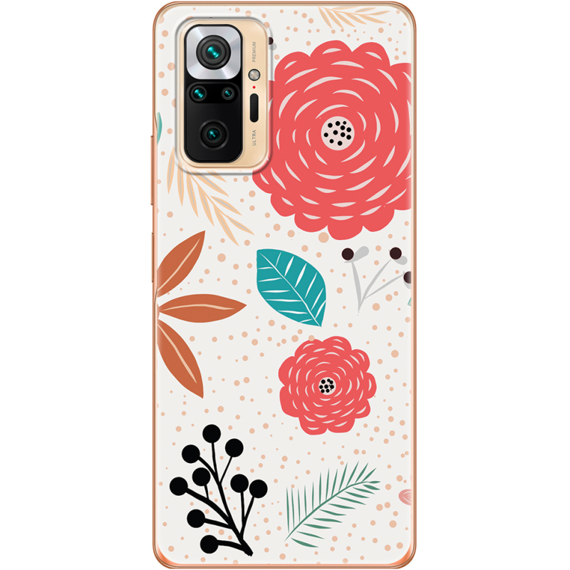 Чехол BoxFace Xiaomi Redmi Note 10 Pro Line Flowers