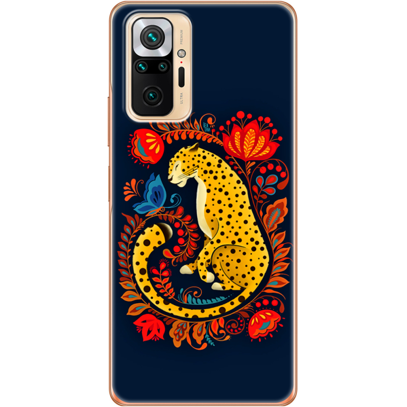 Чехол BoxFace Xiaomi Redmi Note 10 Pro Petrykivka Leopard