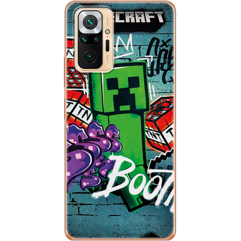 Чехол BoxFace Xiaomi Redmi Note 10 Pro Minecraft Graffiti