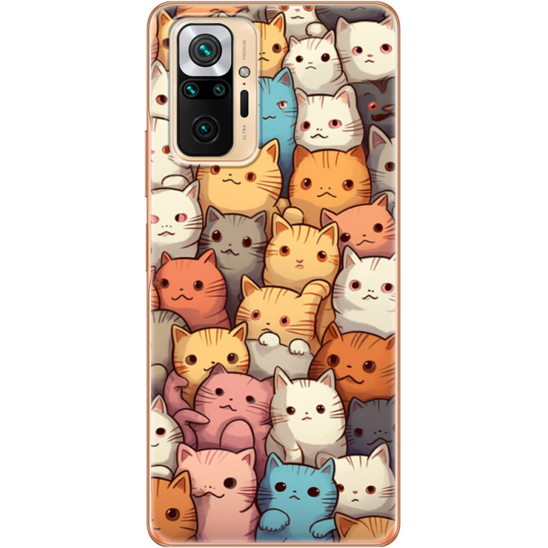 Чехол BoxFace Xiaomi Redmi Note 10 Pro Котики муркотики