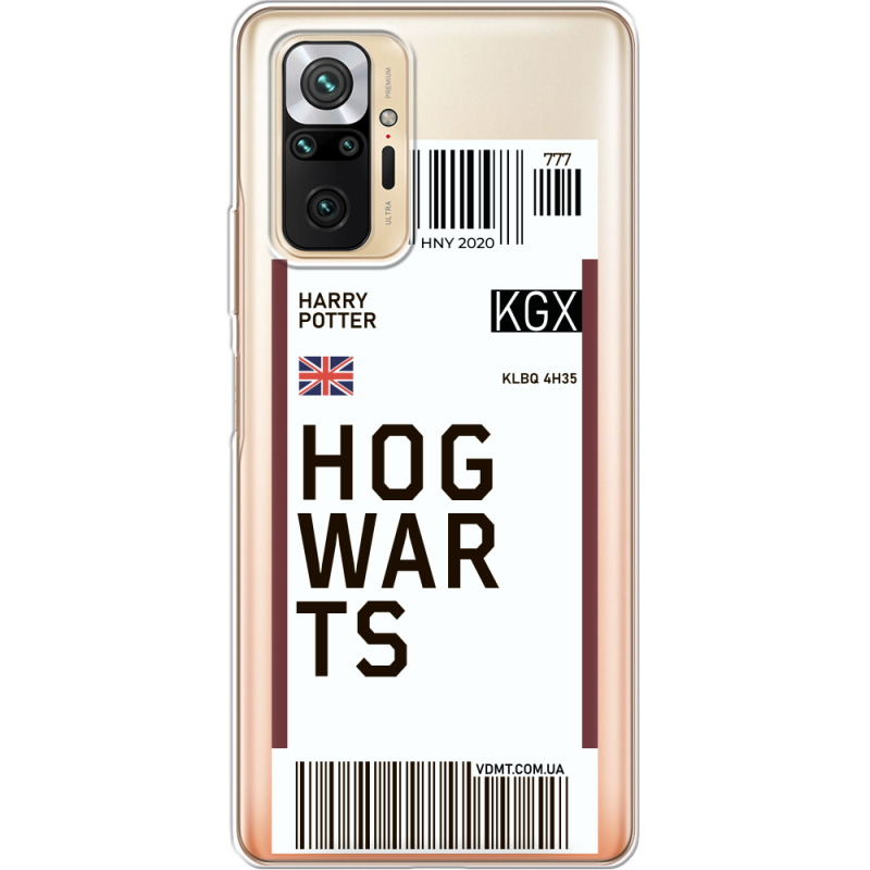 Прозрачный чехол BoxFace Xiaomi Redmi Note 10 Pro Ticket Hogwarts