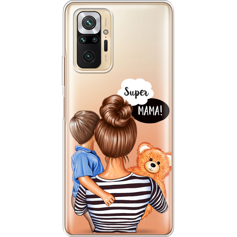 Прозрачный чехол BoxFace Xiaomi Redmi Note 10 Pro Super Mama and Son