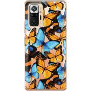 Прозрачный чехол BoxFace Xiaomi Redmi Note 10 Pro Butterfly Morpho