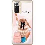 Прозрачный чехол BoxFace Xiaomi Redmi Note 10 Pro Travel Girl