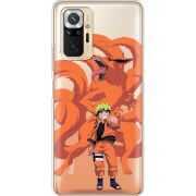 Прозрачный чехол BoxFace Xiaomi Redmi Note 10 Pro Naruto and Kurama