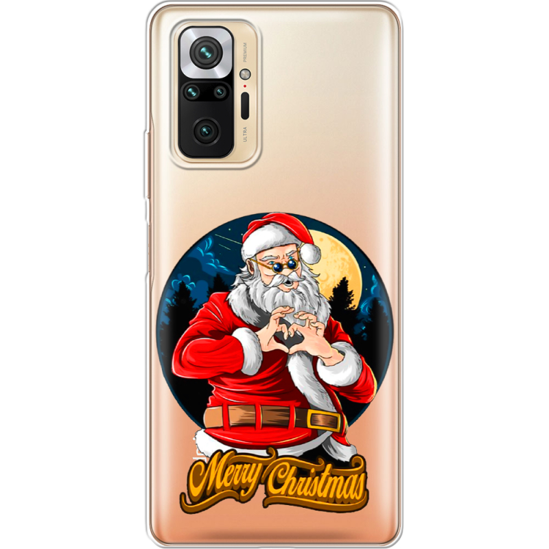 Прозрачный чехол BoxFace Xiaomi Redmi Note 10 Pro Cool Santa