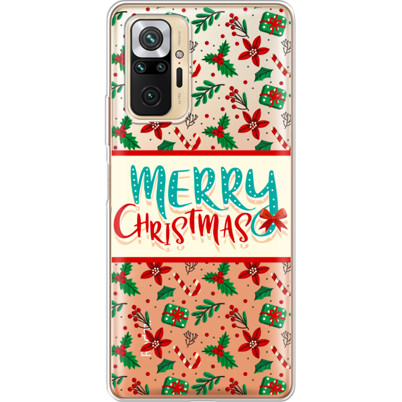 Прозрачный чехол BoxFace Xiaomi Redmi Note 10 Pro Vintage Christmas Pattern