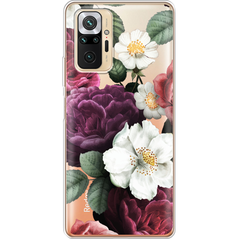 Прозрачный чехол BoxFace Xiaomi Redmi Note 10 Pro Floral Dark Dreams