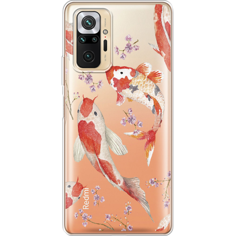 Прозрачный чехол BoxFace Xiaomi Redmi Note 10 Pro Japanese Koi Fish