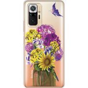 Прозрачный чехол BoxFace Xiaomi Redmi Note 10 Pro My Bouquet