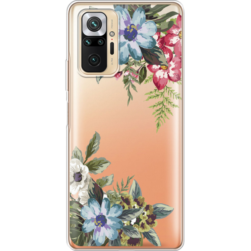 Прозрачный чехол BoxFace Xiaomi Redmi Note 10 Pro Floral