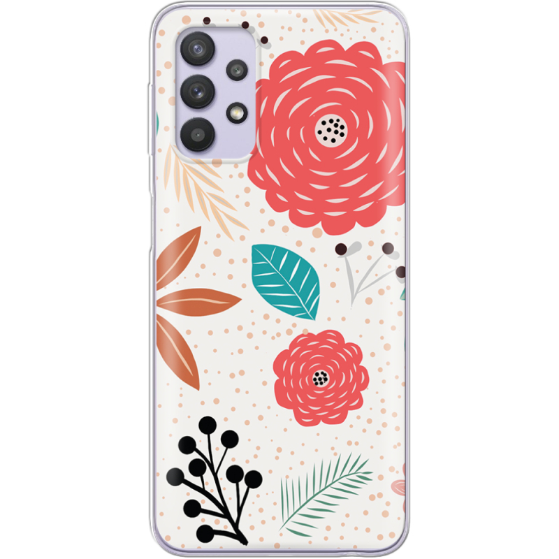 Чехол BoxFace Samsung A725 Galaxy A72 Line Flowers