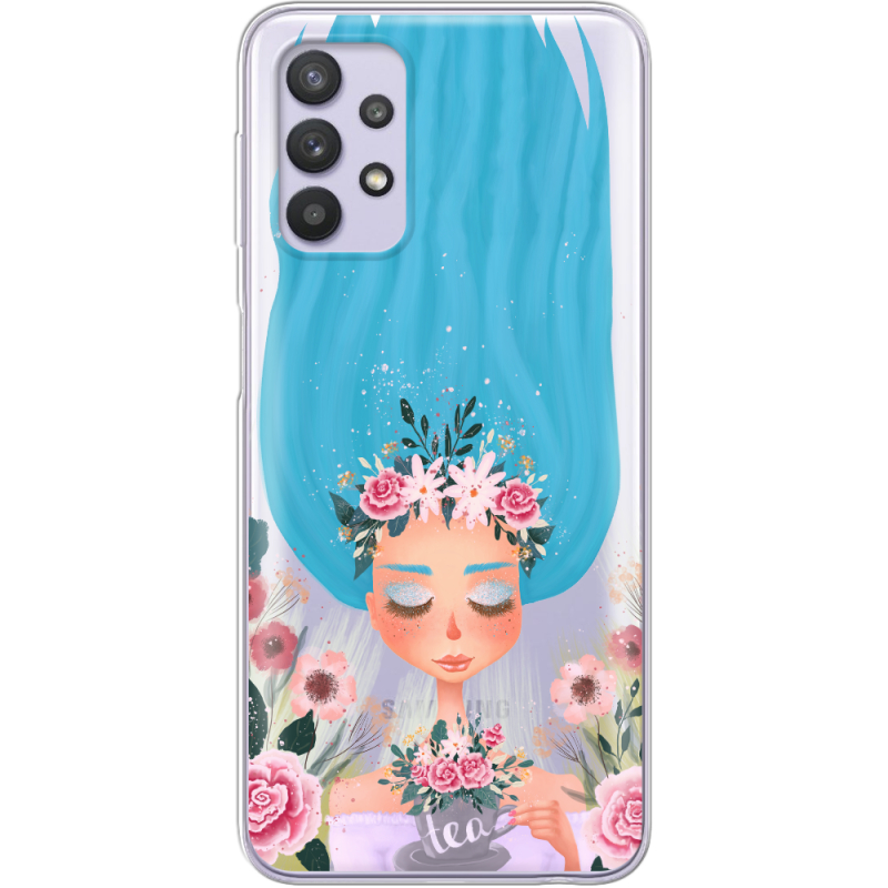 Прозрачный чехол BoxFace Samsung A725 Galaxy A72 Blue Hair