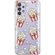 Прозрачный чехол BoxFace Samsung A725 Galaxy A72 с 3D-глазками Popcorn