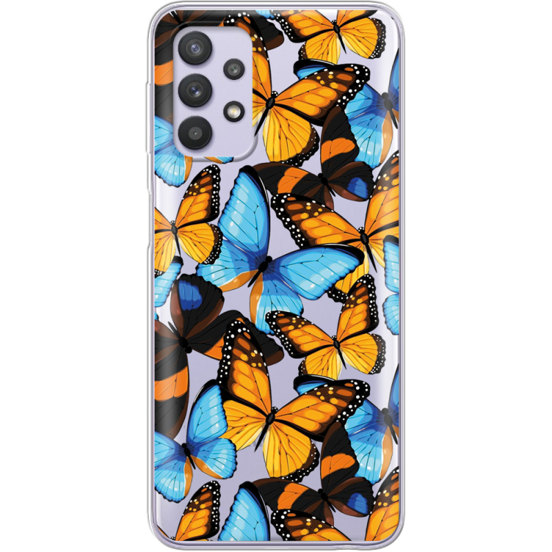 Прозрачный чехол BoxFace Samsung A725 Galaxy A72 Butterfly Morpho