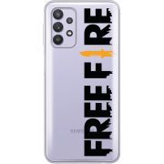 Прозрачный чехол BoxFace Samsung A725 Galaxy A72 Free Fire Black Logo