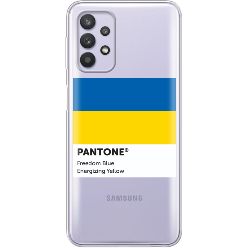 Прозрачный чехол BoxFace Samsung A725 Galaxy A72 Pantone вільний синій