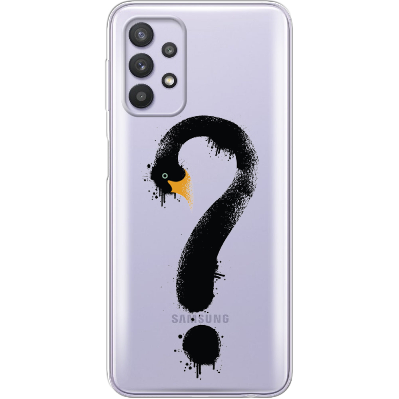 Прозрачный чехол BoxFace Samsung A725 Galaxy A72 Swan question