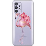 Прозрачный чехол BoxFace Samsung A725 Galaxy A72 Floral Flamingo