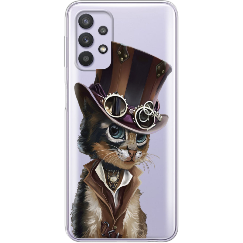 Прозрачный чехол BoxFace Samsung A725 Galaxy A72 Steampunk Cat