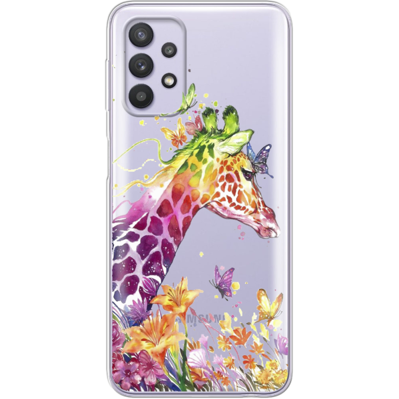 Прозрачный чехол BoxFace Samsung A725 Galaxy A72 Colorful Giraffe