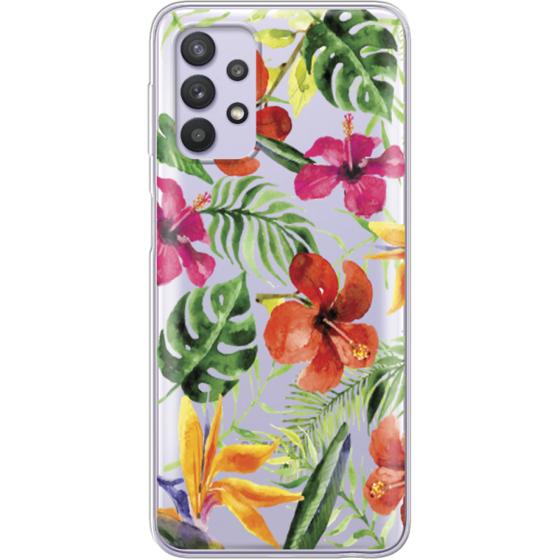 Прозрачный чехол BoxFace Samsung A725 Galaxy A72 Tropical Flowers