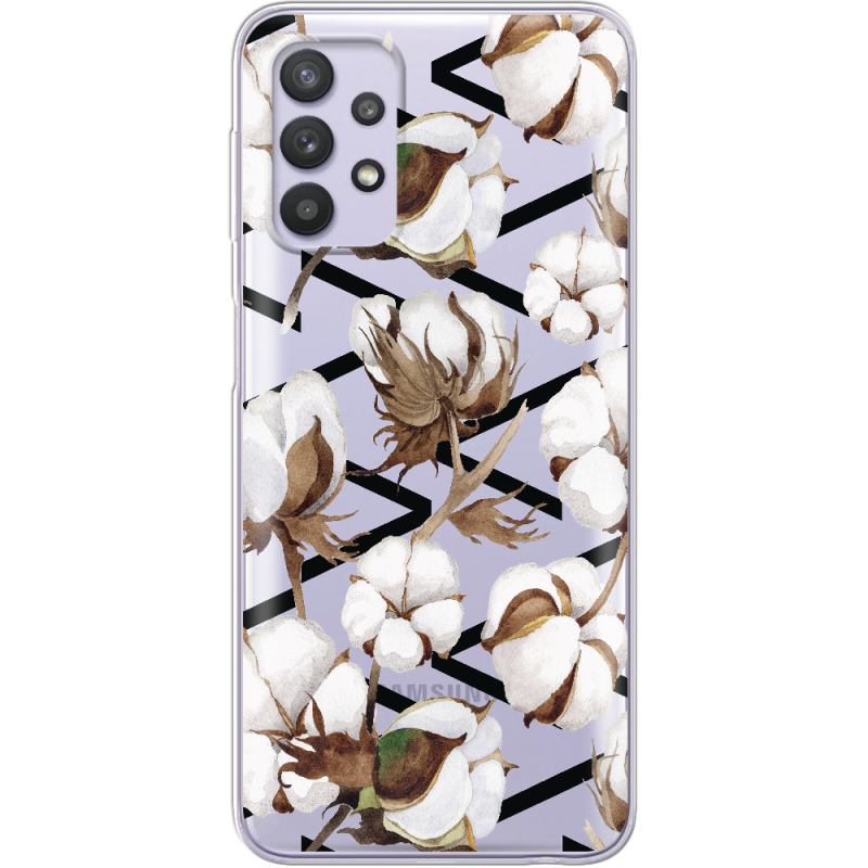 Прозрачный чехол BoxFace Samsung A725 Galaxy A72 Cotton flowers