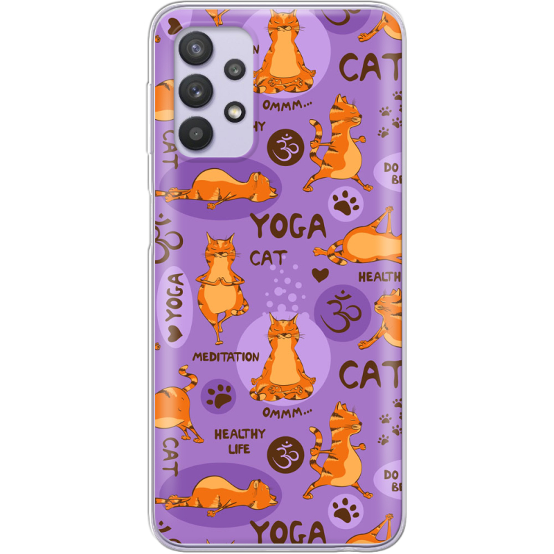 Чехол BoxFace Samsung A525 Galaxy A52 Yoga Cat