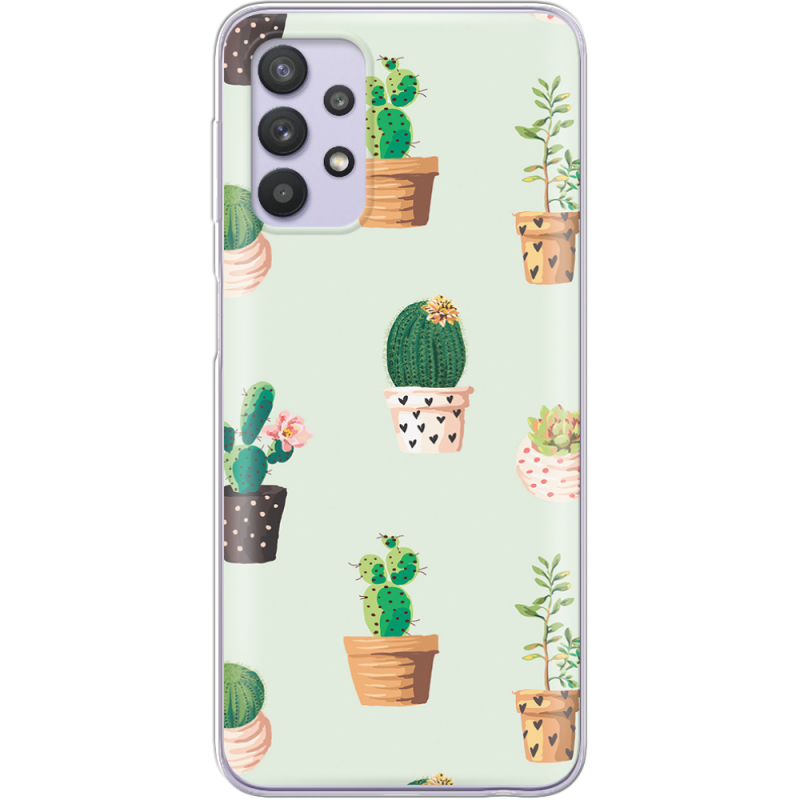 Чехол BoxFace Samsung A525 Galaxy A52 L-green Cacti