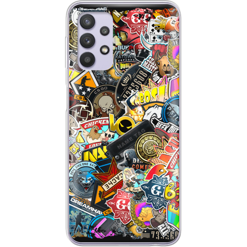 Чехол BoxFace Samsung A525 Galaxy A52 CS:Go Stickerbombing